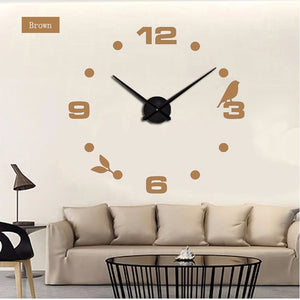 2019 Self Adhesive Wall Clocks Large Wall Clock