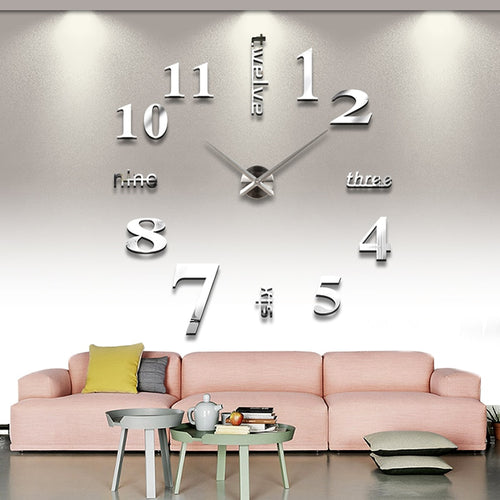 Living Home Decorate DIY Acrylic  Wall Clock